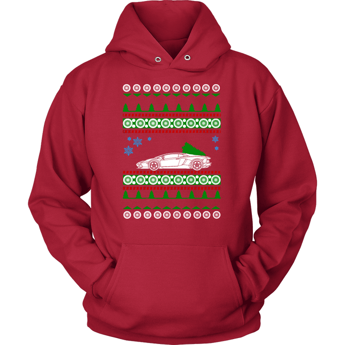 Exotic Car Ugly Christmas Sweater, hoodie and long sleeve t-shirt Lamborghini Aventador sweatshirt