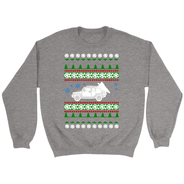 Toyota FJ Cruiser Ugly Christmas Sweater Holiday party shirt and Hoodie sweatshirt