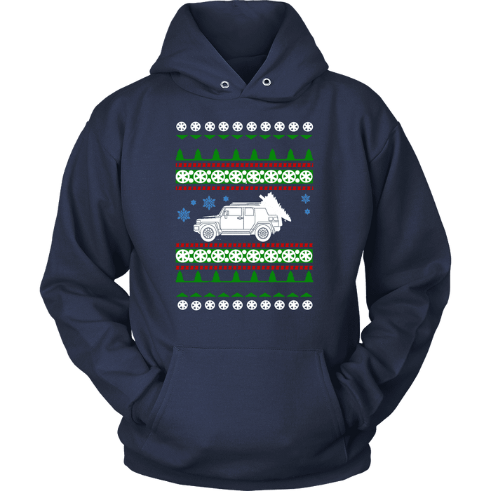 Toyota FJ Cruiser Ugly Christmas Sweater Holiday party shirt and Hoodie sweatshirt