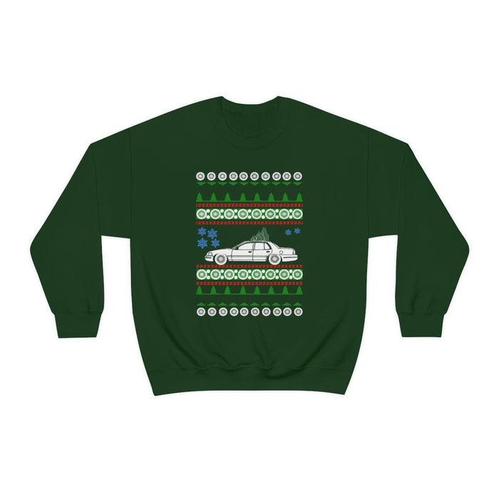 Canada car like 2nd gen Crown Victoria Ugly Christmas Sweater Sweatshirt