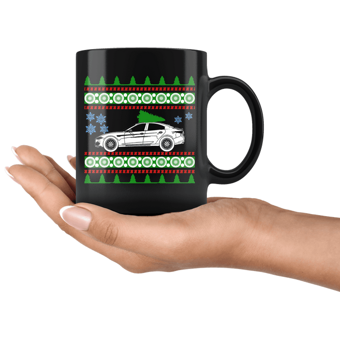 2017 Alfa Romeo Giulia Quadrifoglio Ugly Christmas Sweater Mug