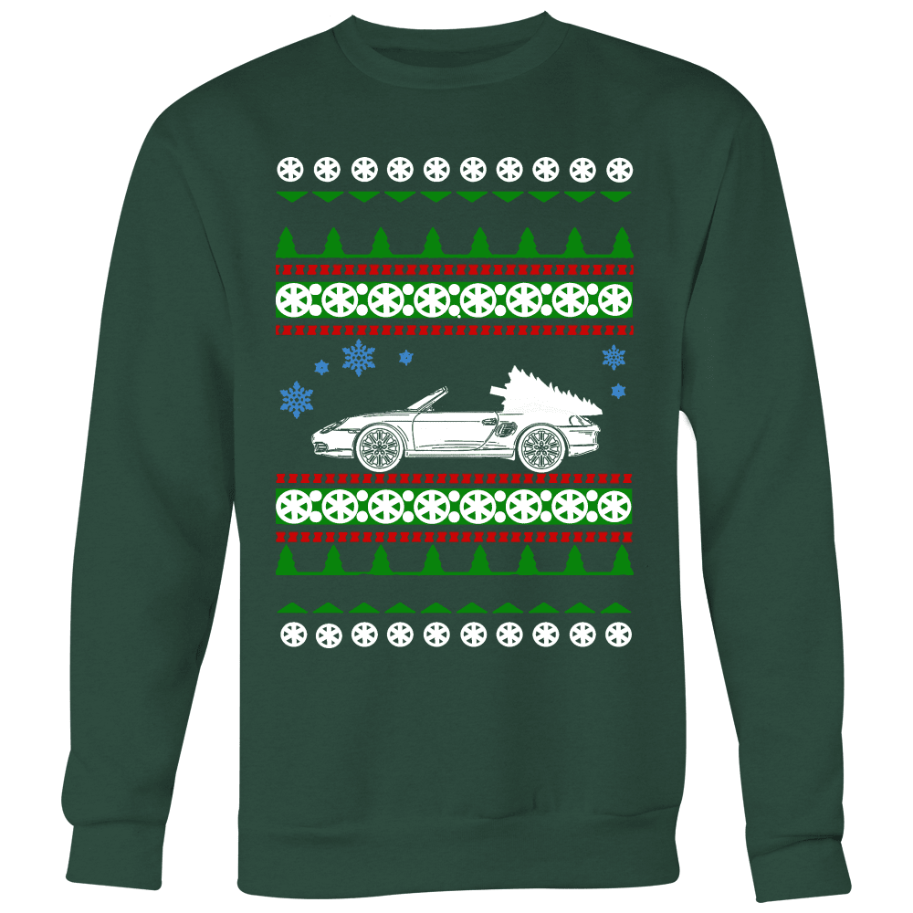 porsche boxster ugly christmas sweater