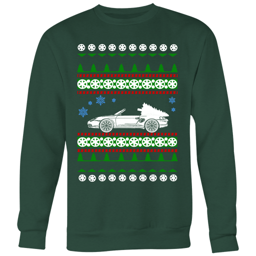 porsche boxster ugly christmas sweater