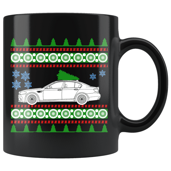 2018 BMW M5 Ugly Christmas Sweater Mug