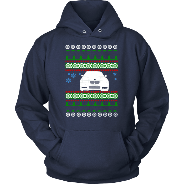 BMW E36 M3 front Ugly Christmas Sweater, hoodie and long sleeve t-shirt sweatshirt