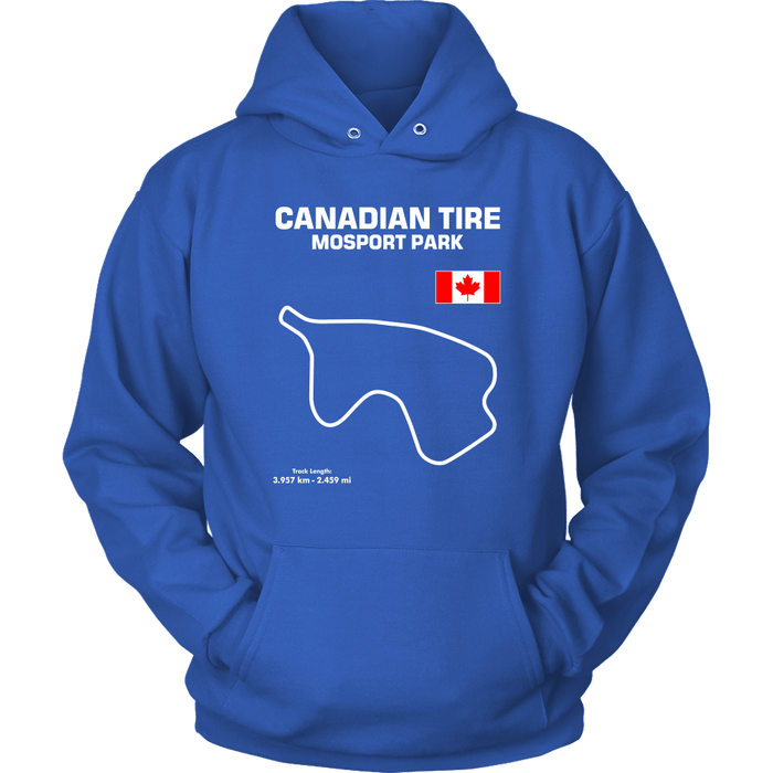 Canadian Tire Motorsport Mosport Park Track Outline Series T-shirt and Hoodie