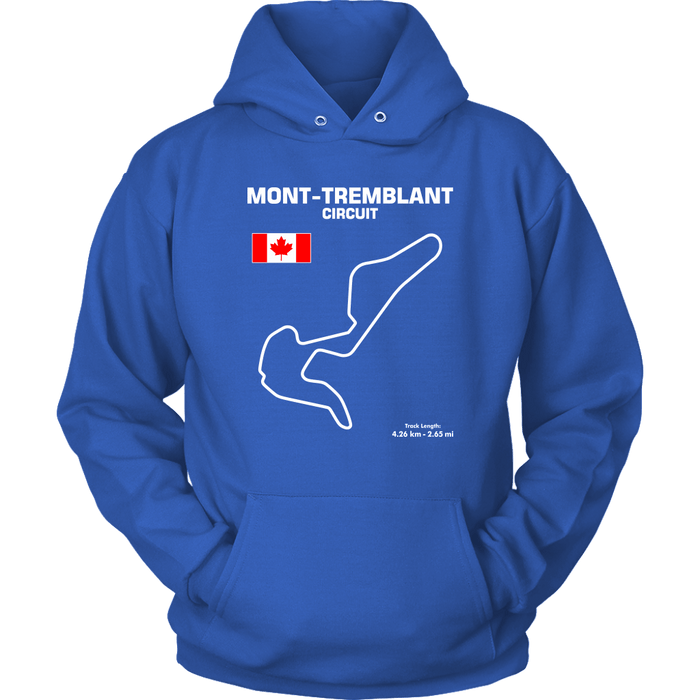 Mont-Tremblant Circuit Track Outline Series T-shirt and Hoodie