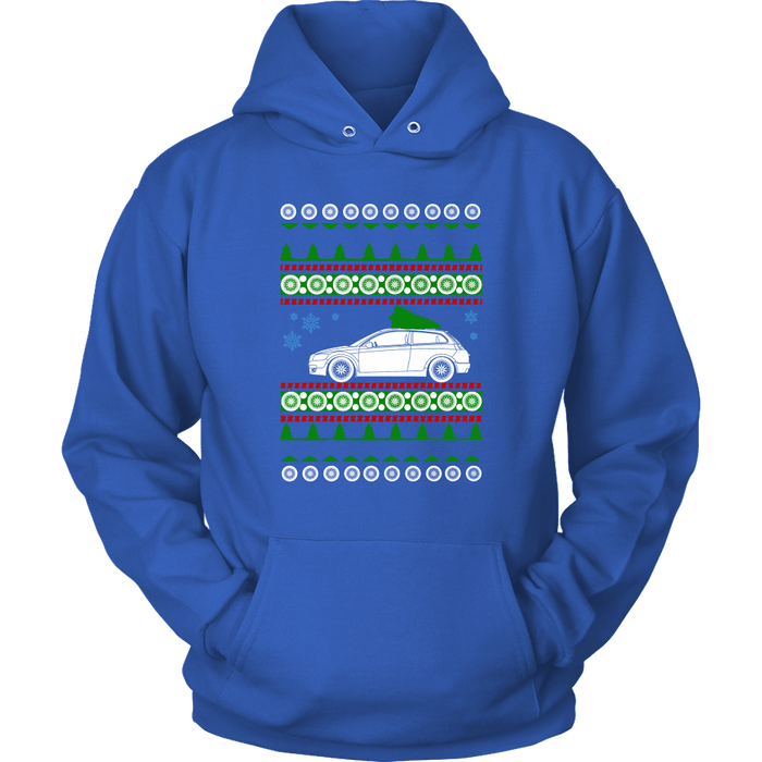 European Car Hatchback C30 Swedish Car like a  Ugly Christmas Sweater sweatshirt