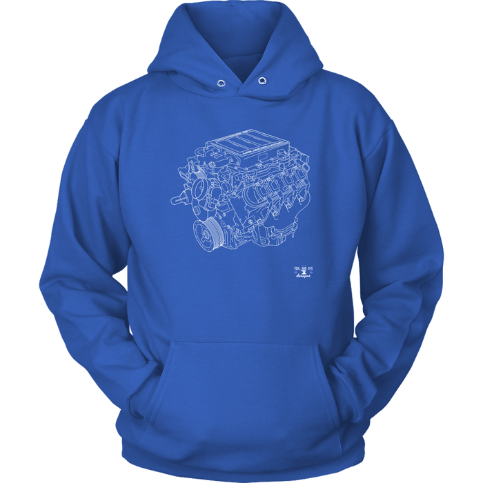 Engine Blueprint Series LS9 T-shirt or Hoodie