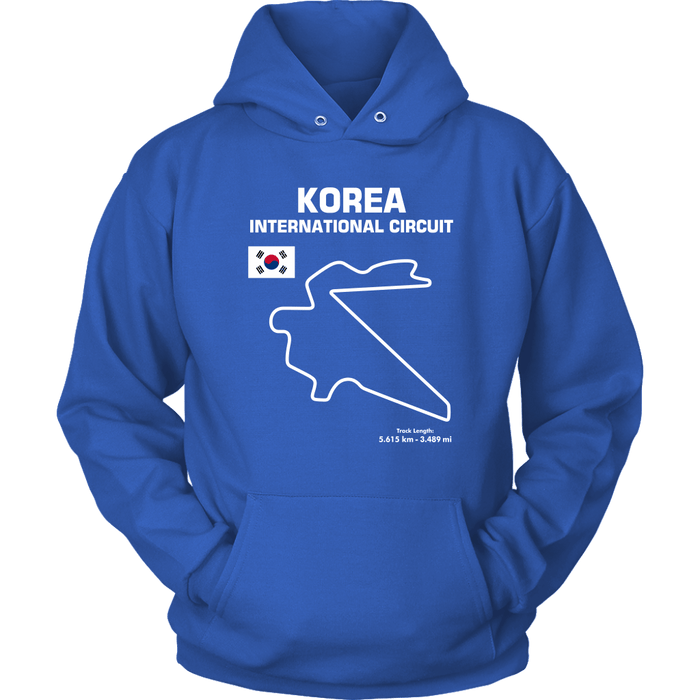 Korea International Circuit Race Track Outline Series T-shirt or Hoodie