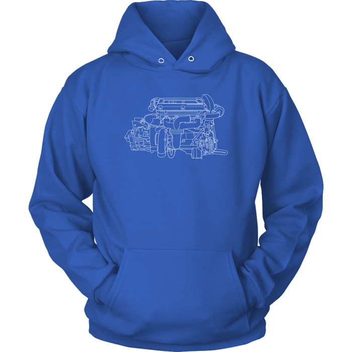 Engine Blueprint Series DSM 4G63 T-shirt or Hoodie V2