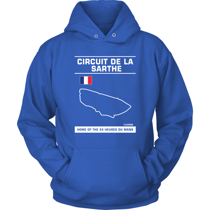 Circuit De La Sarthe 24 Heures Du Mans Track Outline Series Shirt and Hoodie