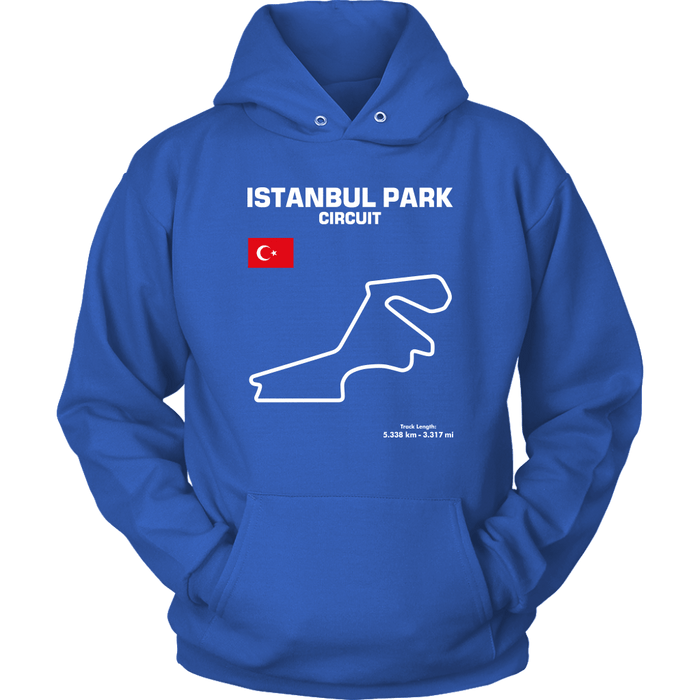 Istanbul Park Circuit Track Outline Series T-shirt and Hoodie