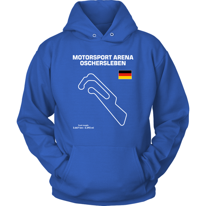 Motorsport Arena Oschersleben Track Outline Series T-shirt and Hoodie