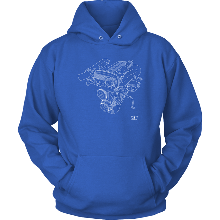 Engine Blueprint Series Nissan CA18DET T-shirt or Hoodie