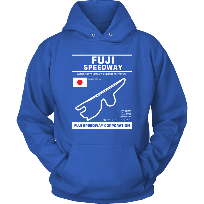 Fuji Speedway Version 2 Race Track Outline Series T-shirt or Hoodie