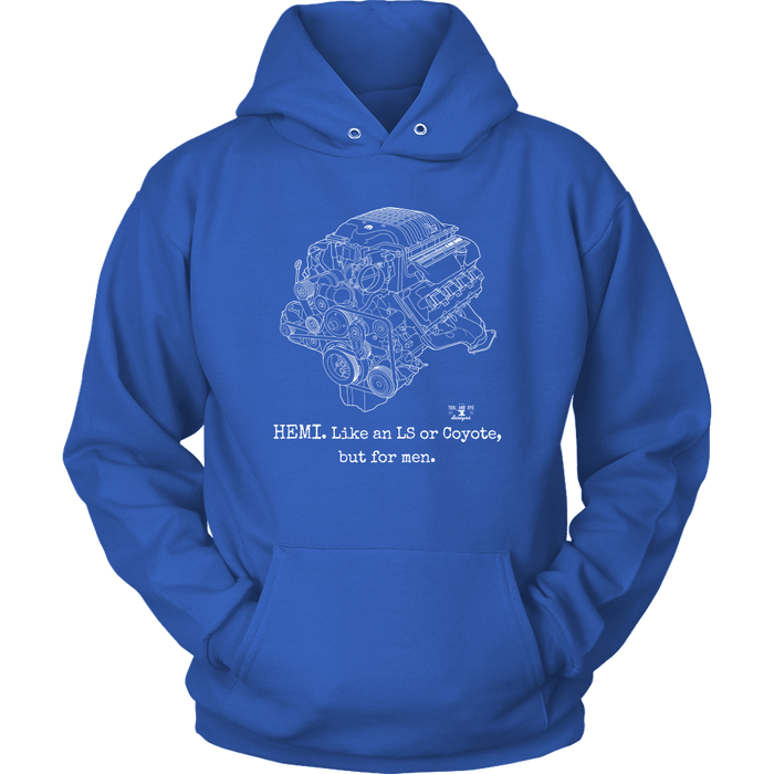 Engine Blueprint Series similar to a Hellcat "like an LS or Coyote, but for men." T-shirt or Hoodie