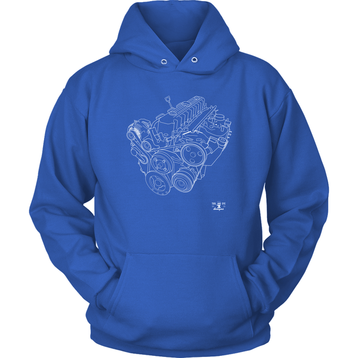 Engine Blueprint Series 4.0 T-shirt and Hoodie