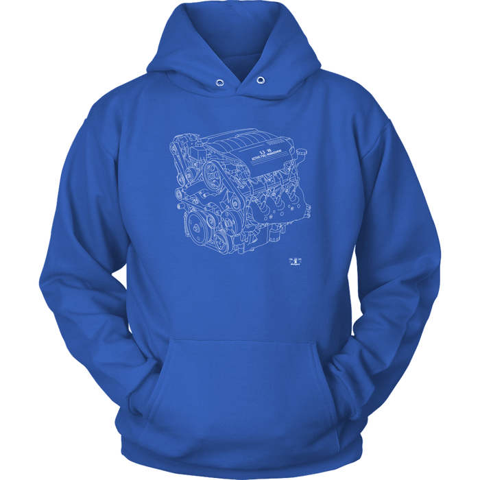 Engine Blueprint Series LS4 T-shirt or Hoodie