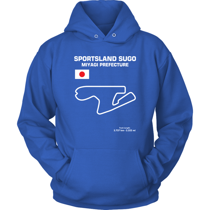 Sportsland Sugo Race Track Outline Series t-shirt or hoodie