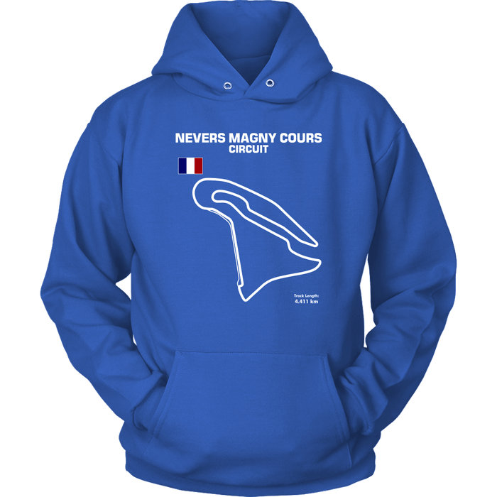 Circuit de Nevers Magny Cours Version 2 Track Outline Shirt and Hoodie