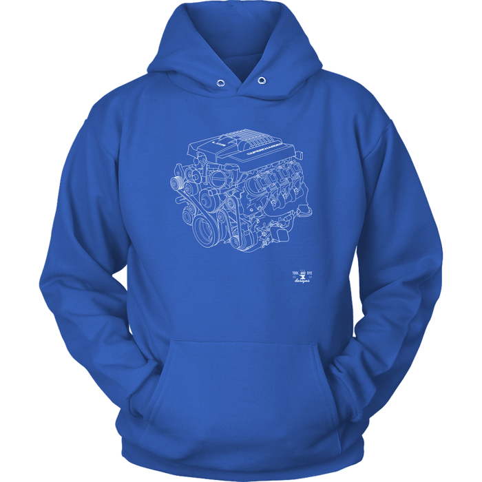 Engine Blueprint Series LSA V8 T-shirt or Hoodie