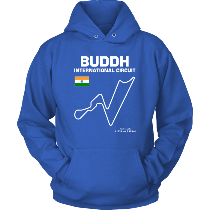 Buddh International Circuit Racetrack Outline Series T-shirt and Hoodie