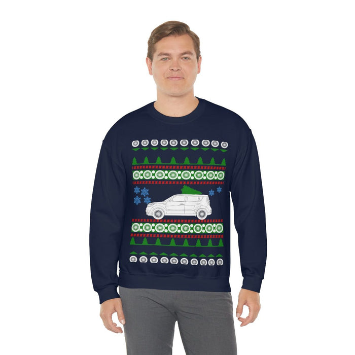 UK Car like a Soul Ugly Christmas Sweater kia