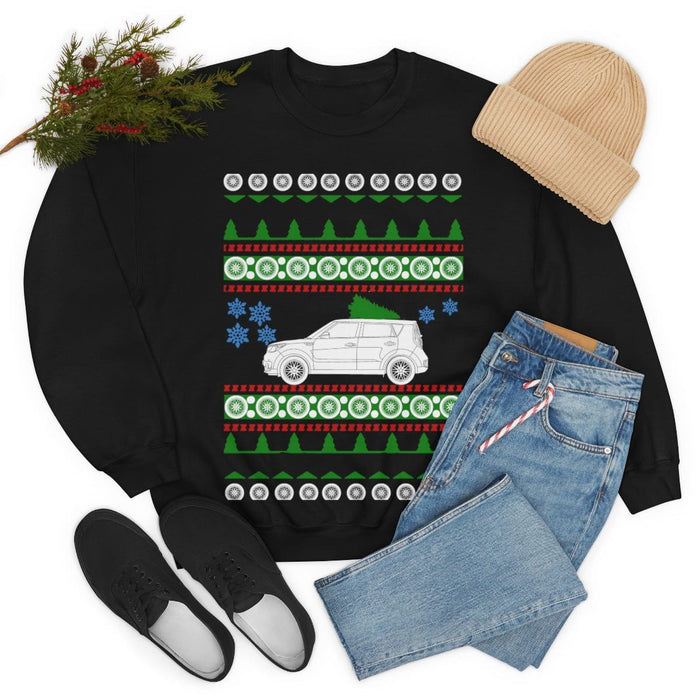 UK Car like a Soul Ugly Christmas Sweater kia