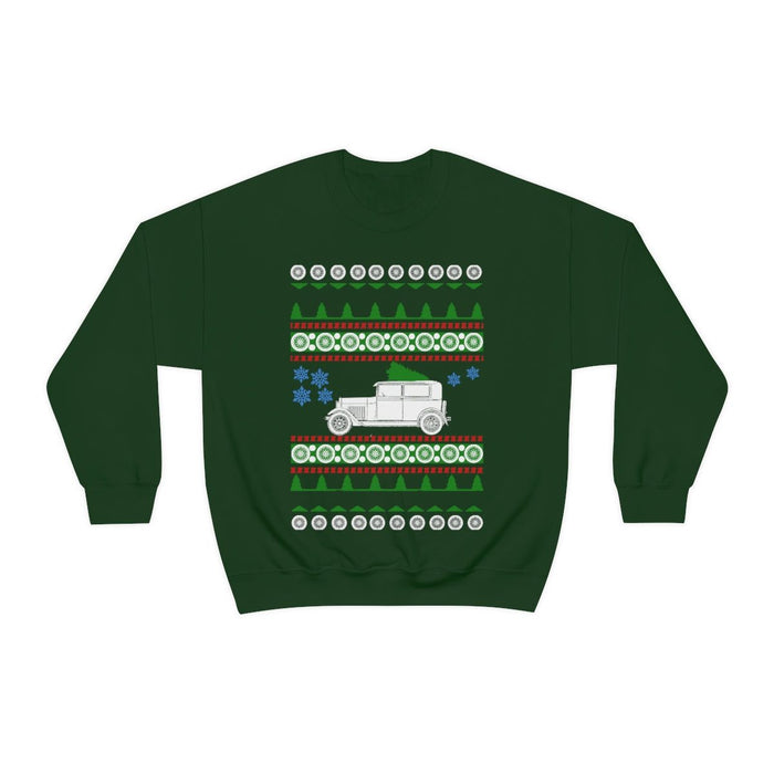 Old car like a Model A ugly Christmas Sweater Sweatshirt