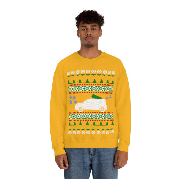 UK Car like a Soul Ugly Christmas Sweater kia