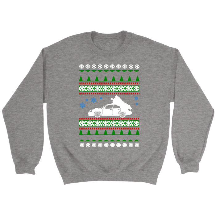 PNW Subies Collaboration Japanese Car STI Blobeye Ugly Christmas Sweater and hoodie sweatshirt