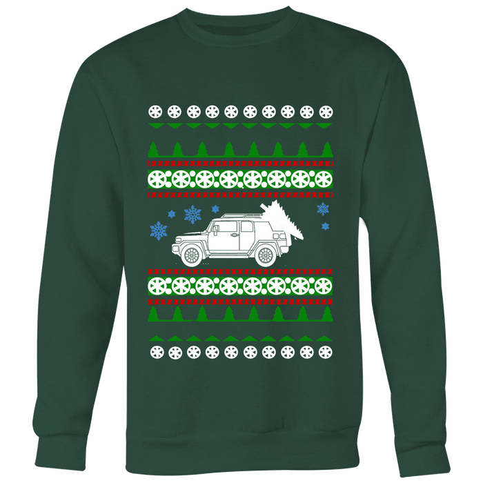 Toyota FJ Cruiser Ugly Christmas Sweater Holiday party shirt and Hoodie sweatshirt