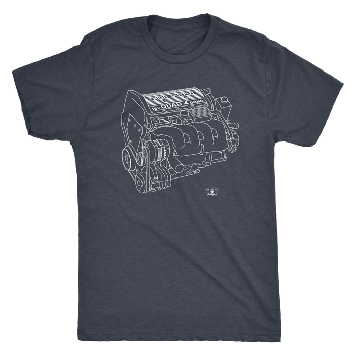 GM Quad 4 High Output Engine Blueprint Series T-shirt