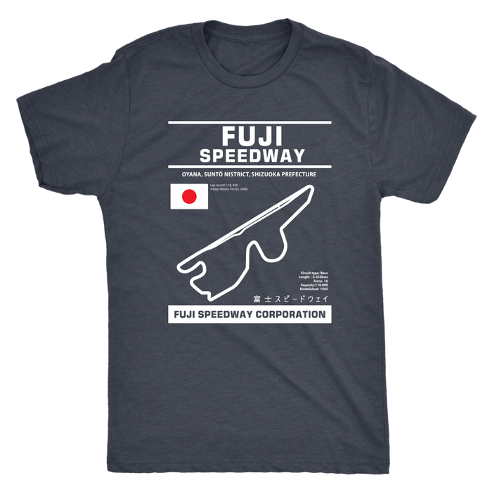 Fuji Speedway Version 2 Race Track Outline Series T-shirt or Hoodie