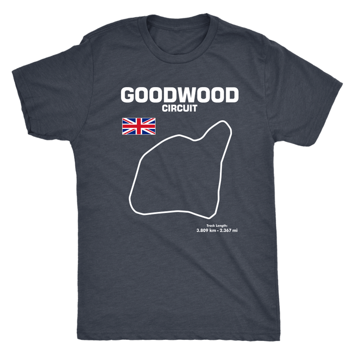 Goodwood Circuit Race Track Outline series t-shirt or hoodie