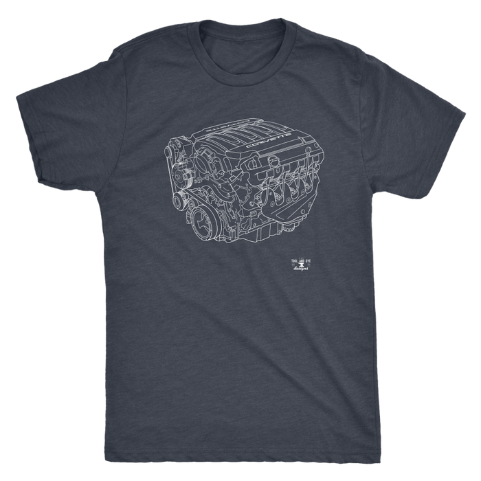 Engine Blueprint Series LT1 Corvette T-shirt and Hoodie