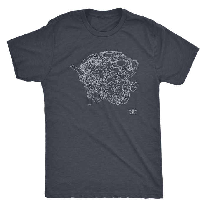 Ford PowerStroke Diesel Engine Blueprint Series T-shirt