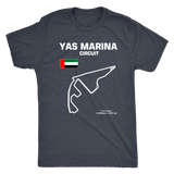 Yas Marina Circuit Abu Dhabi Race Track Outline Series T-shirt and Hoodie