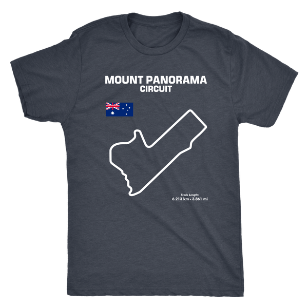 Mount Panorama Circuit Bathurst NSW Track Outline Series T-shirt and Hoodie