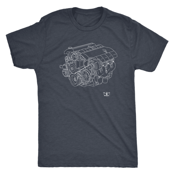 LS2 Engine Blueprint Illustration Series T-shirt