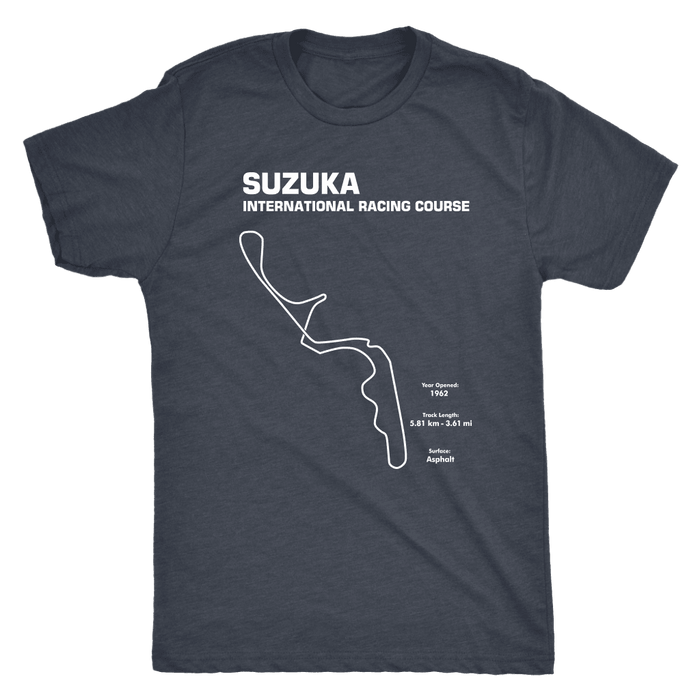 Suzuka Japan Race Track Outline Series T-shirt