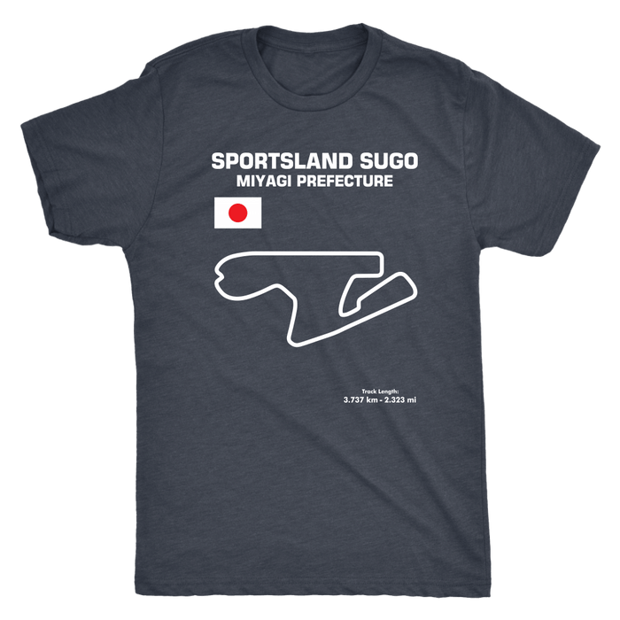 Sportsland Sugo Race Track Outline Series t-shirt or hoodie