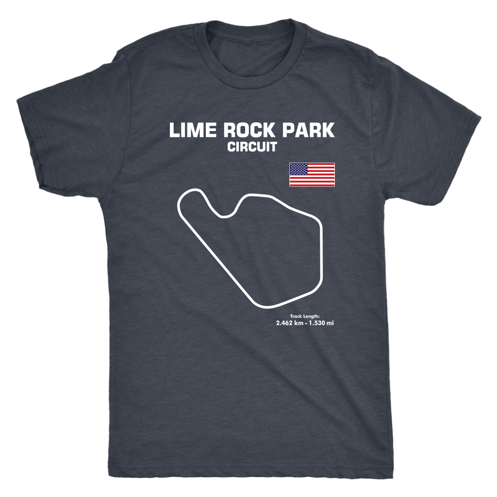 Lime Rock Park Circuit Race Track Outline Series T-shirt or Hoodie