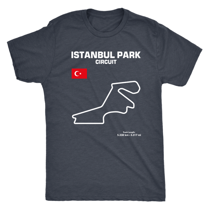 Istanbul Park Circuit Track Outline Series T-shirt and Hoodie