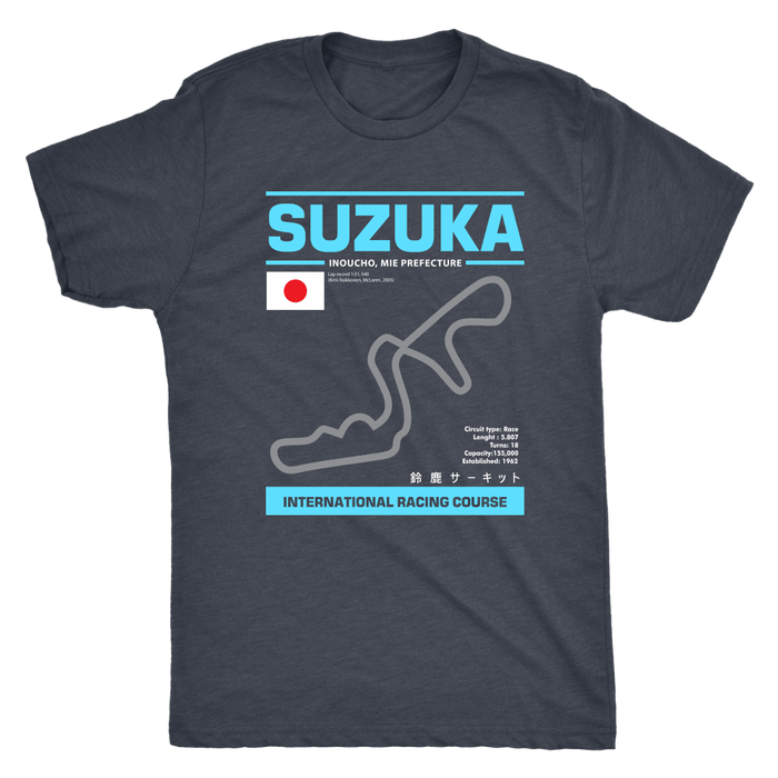 Suzuka International Racing Course Race Track Outline Series Shirt