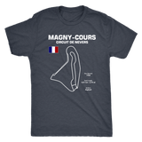 Circuit de Nevers Magny Cours Version 3 Track Outline Series T-shirt and Hoodie