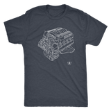 Dodge Hemi 392 6.4L Engine Blueprint Illustration Series T-shirt