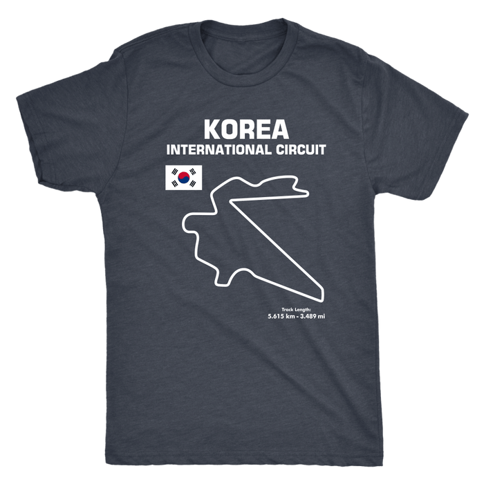 Korea International Circuit Race Track Outline Series T-shirt or Hoodie