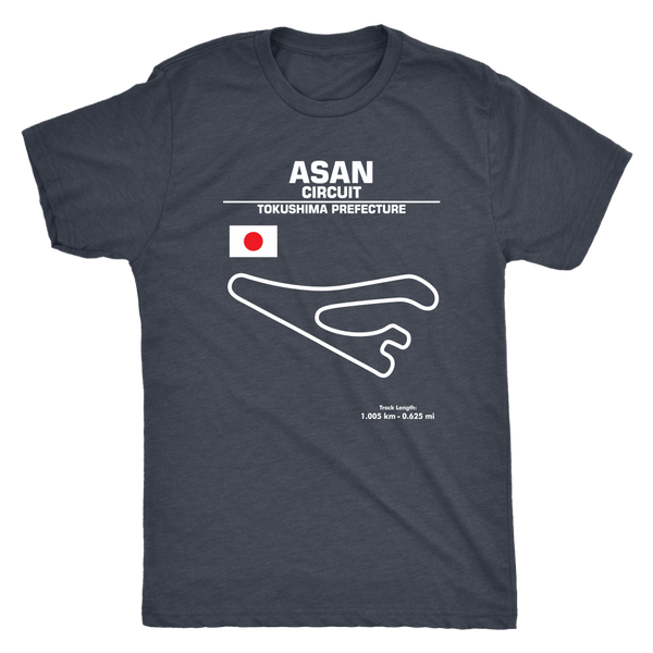 Asan Circuit Japan Race Track Outline Series T-shirt or Hoodie